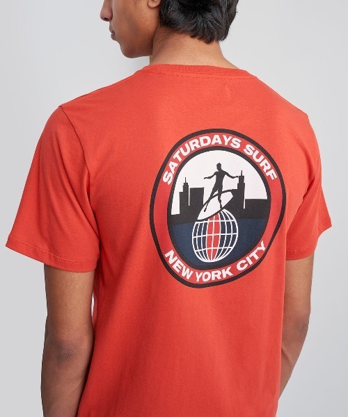 Saturdays NYC（サタデーズ ニューヨークシティ ）の「Surf T-Shirt（Tシャツ/カットソー・メンズ・ブルー/ホワイト/レッド・S/L/XS/M/XL）」の15枚目の写真