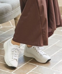 【軽量】厚底レースアップスニーカー