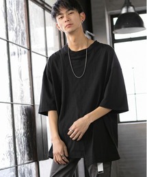 USAコットン 天竺 / アシンメトリー リメイク オーバーサイズ Tシャツ