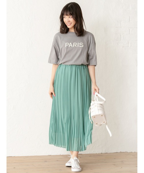 fifth(フィフス)の「PARISロゴオーバーサイズTシャツ(Tシャツ/カットソー・レディース・ブラック/ホワイト/グレー・MEDIUM)」の13枚目の写真