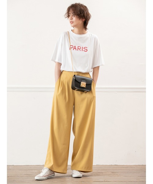 fifth(フィフス)の「PARISロゴオーバーサイズTシャツ(Tシャツ/カットソー・レディース・ブラック/ホワイト/グレー・MEDIUM)」の17枚目の写真