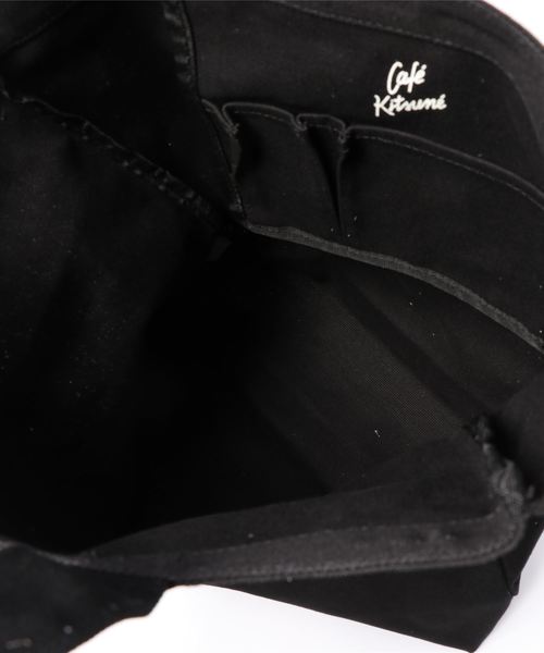 Maison Kitsune（メゾンキツネ）の「CAFE KITSUNE TOTE（トートバッグ・メンズ・ブラック・U）」の2枚目の写真