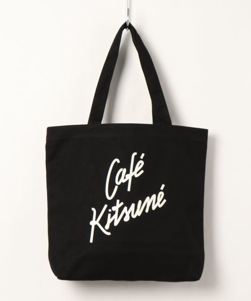 Maison Kitsune（メゾンキツネ）の「CAFE KITSUNE TOTE（トートバッグ・メンズ・ブラック・U）」の5枚目の写真
