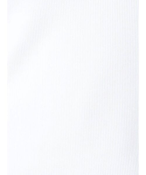 EMODA(エモダ)の「アシンメトリーカットリブトップ(Tシャツ/カットソー・レディース・ブラック/ホワイト/ベージュ/レッド・FREE)」の8枚目の写真