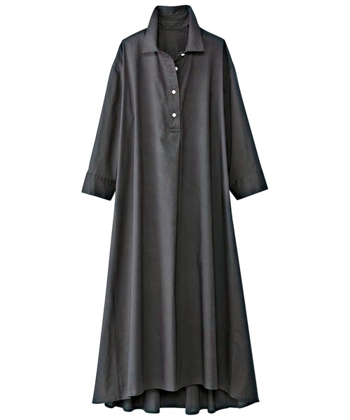 大人の綿１００ ロングシャツワンピース シャツワンピース Belluna Plus ベルーナ のファッション通販 Zozotown
