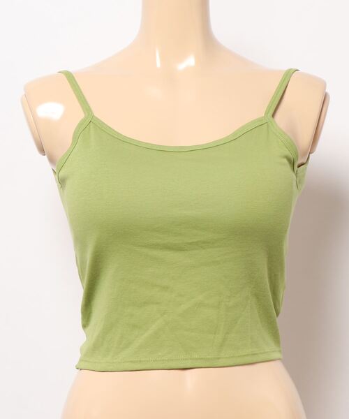 STYLEBLOCK（スタイルブロック）の「立体パッドカップ付きキャミソール（キャミソール・レディース・ブラウン/キャメル/グリーン/ブラック/ホワイト/グレー/イエロー・FREE）」の5枚目の写真