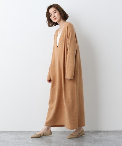 A part by（アパートバイ）の「12GフカVルーズワンピース 918308（ワンピース・レディース・ブラウン/ベージュ/オレンジ系その他4/ブルー系その他6・FREE）」の5枚目の写真