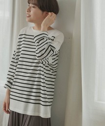 FORK&SPOON | FORK&SPOON　パネルボーダービッグTシャツ(Tシャツ/カットソー)