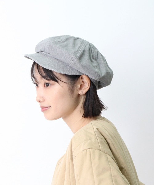 salle de bal(サルデバル)の「コーデュロイキャスケット / CORDUROY CASQUETTE(キャスケット・レディース・ベージュ/サックスブルー/ブラック/ネイビー/グレー・FREE)」の3枚目の写真