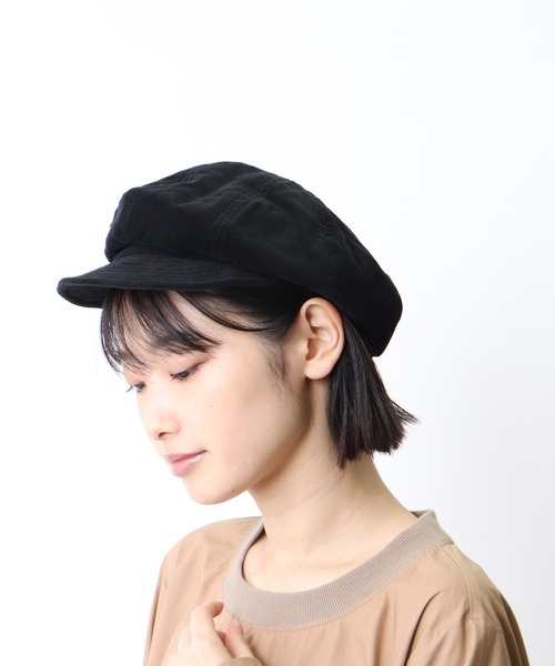 salle de bal(サルデバル)の「コーデュロイキャスケット / CORDUROY CASQUETTE(キャスケット・レディース・ベージュ/サックスブルー/ブラック/ネイビー/グレー・FREE)」の20枚目の写真