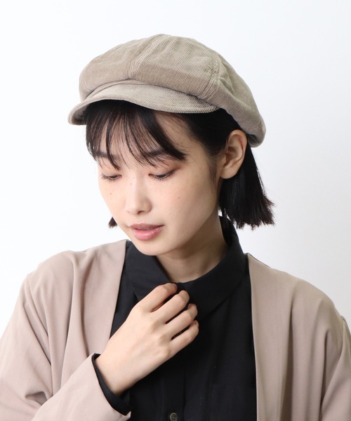 salle de bal(サルデバル)の「コーデュロイキャスケット / CORDUROY CASQUETTE(キャスケット・レディース・ベージュ/サックスブルー/ブラック/ネイビー/グレー・FREE)」の11枚目の写真