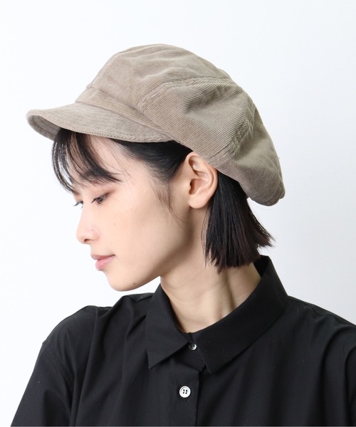 salle de bal(サルデバル)の「コーデュロイキャスケット / CORDUROY CASQUETTE(キャスケット・レディース・ベージュ/サックスブルー/ブラック/ネイビー/グレー・FREE)」の12枚目の写真