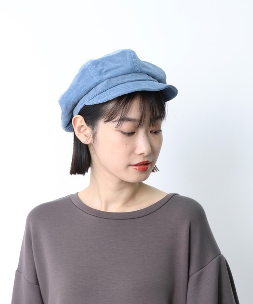 salle de bal(サルデバル)の「コーデュロイキャスケット / CORDUROY CASQUETTE(キャスケット・レディース・ベージュ/サックスブルー/ブラック/ネイビー/グレー・FREE)」の14枚目の写真