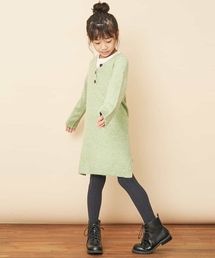 a.v.v（アーヴェヴェ）の「[100-130]Yヘンリーニットワンピース[WEB限定サイズ]（ワンピース・キッズ）」