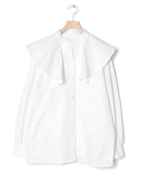 Alley by w closet（アリーバイダブルクローゼット）の「【Alley】フレア衿ブラウス（シャツ/ブラウス・レディース・ホワイト/ブラック/マスタード・FREE）」の9枚目の写真