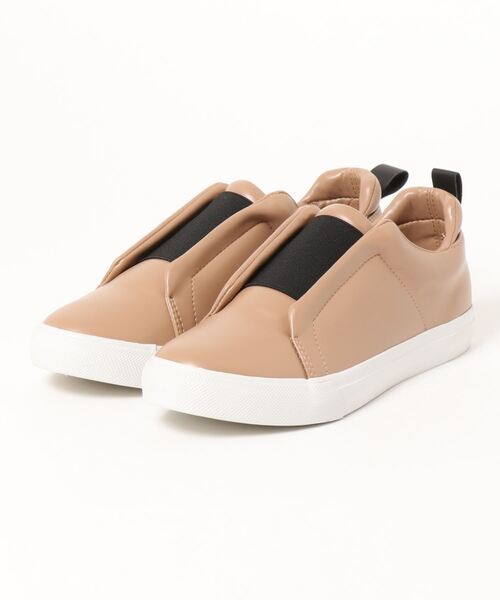 KOBE LETTUCE（コウベレタス）の「フロントゴムスニーカー（スニーカー・レディース・ブラック/ホワイト×ブラック/ベージュ/ホワイト・L/LL/M/S）」の10枚目の写真