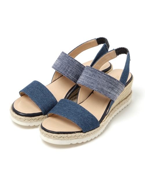 BAYFLOW(ベイフロー)の「ジュートウェッジサンダル(サンダル・レディース・ベージュ/インディゴブルー・SMALL/MEDIUM/LARGE)」の6枚目の写真