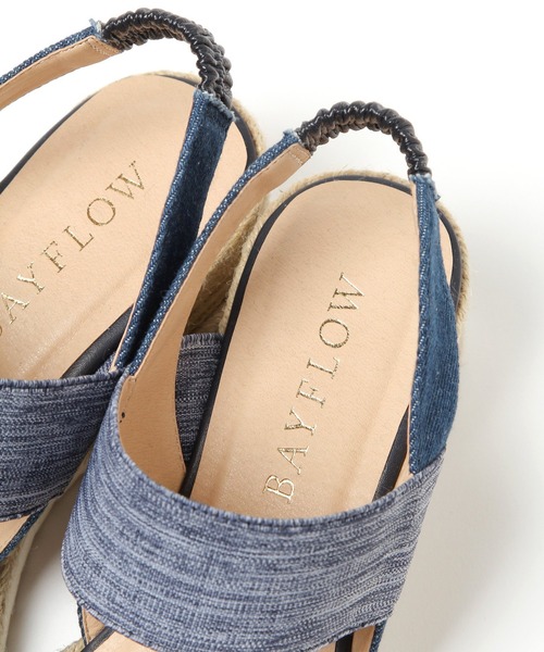 BAYFLOW(ベイフロー)の「ジュートウェッジサンダル(サンダル・レディース・ベージュ/インディゴブルー・SMALL/MEDIUM/LARGE)」の15枚目の写真