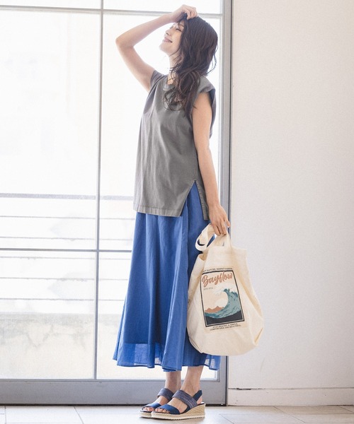 BAYFLOW(ベイフロー)の「ジュートウェッジサンダル(サンダル・レディース・ベージュ/インディゴブルー・SMALL/MEDIUM/LARGE)」の4枚目の写真