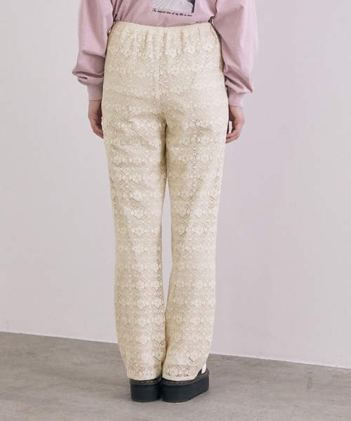 MADEMOISELLE ROPE'（マドモアゼル ロペ）の「ヴィンテージライククロシェ編みレースパンツ（その他パンツ・レディース・キナリ・38）」の6枚目の写真