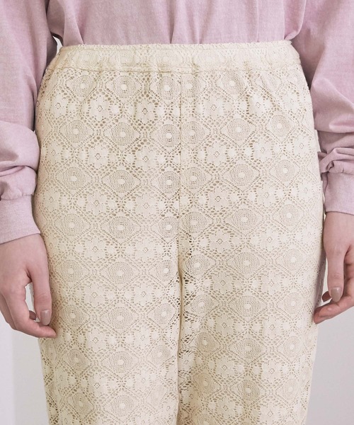 MADEMOISELLE ROPE'（マドモアゼル ロペ）の「ヴィンテージライククロシェ編みレースパンツ（その他パンツ・レディース・キナリ・38）」の7枚目の写真