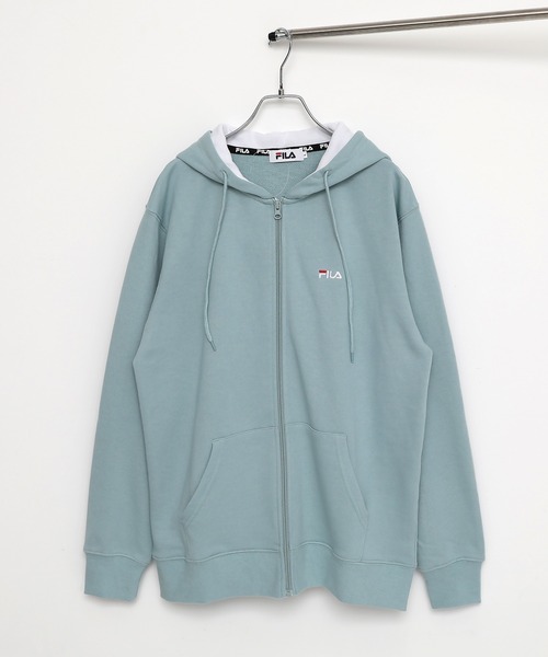 FILA（フィラ）の「【FILA/フィラ】ワンポイント刺繍 ジップパーカー（パーカー・メンズ・ネイビー/ミント/ホワイト/ブラック・M/L/LL）」の3枚目の写真
