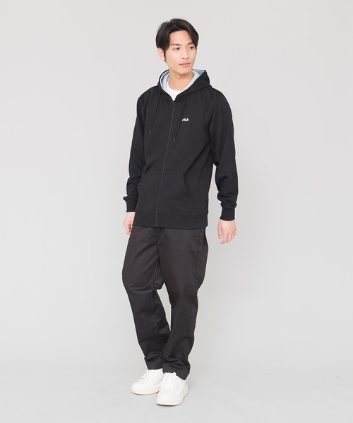 FILA（フィラ）の「【FILA/フィラ】ワンポイント刺繍 ジップパーカー（パーカー・メンズ・ネイビー/ミント/ホワイト/ブラック・M/L/LL）」の20枚目の写真