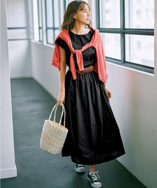 GeeRA（ジーラ）の「柄デザイン雑材バッグ（ハンドバッグ・レディース・ベージュ/グリーン・FREE）」の7枚目の写真