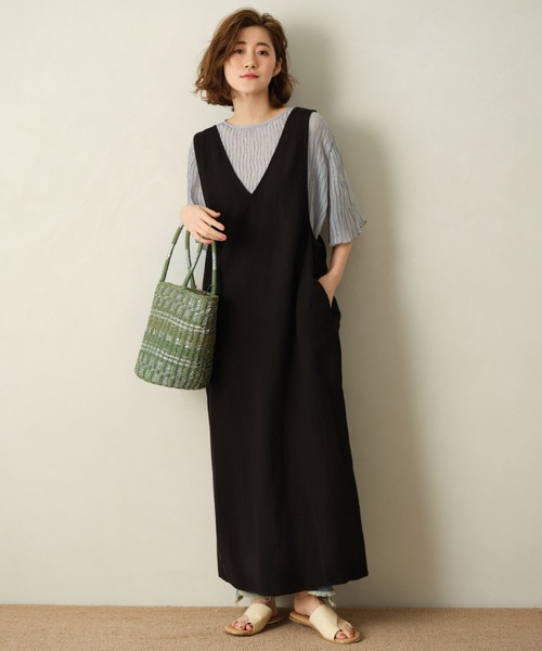 GeeRA（ジーラ）の「柄デザイン雑材バッグ（ハンドバッグ・レディース・ベージュ/グリーン・FREE）」の12枚目の写真