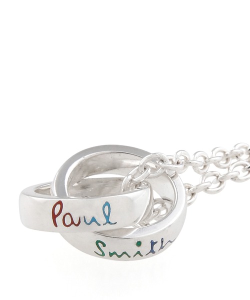 Logo Ring Double 210a Necklace ネックレス Smith ポールスミス のファッション 210a ネックレス Paul
