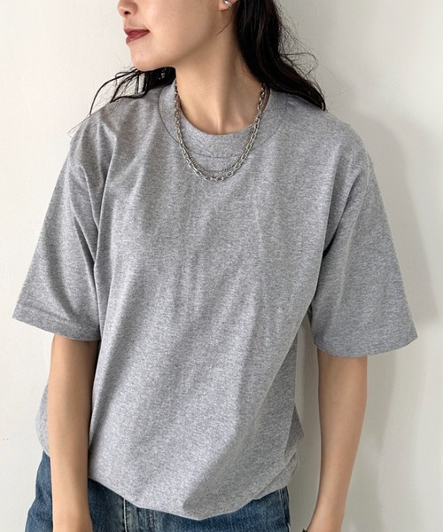 PRO CLUB (プロクラブ)の「PRO CLUB(プロクラブ) /6.5オンス スーパーヘビーウェイト クルーネック 半袖Tシャツ Heavyweight Cotton Short Sleeve Crew Neck T-Shirt(Tシャツ/カットソー・メンズ・ブラック/オリーブ/ホワイト/チャコール/ベージュ/ダークグリーン/グレー/ネイビー/ブラウン/グリーン/ピンク/オレンジ・L/M/XL/XXL)」の3枚目の写真
