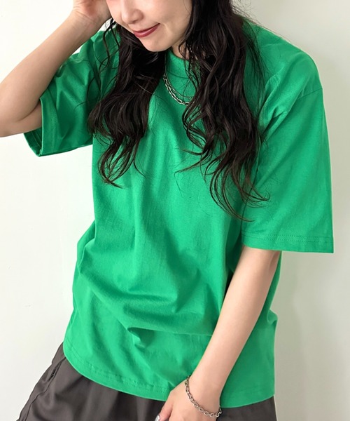 PRO CLUB (プロクラブ)の「PRO CLUB(プロクラブ) /6.5オンス スーパーヘビーウェイト クルーネック 半袖Tシャツ Heavyweight Cotton Short Sleeve Crew Neck T-Shirt(Tシャツ/カットソー・メンズ・ブラック/オリーブ/ホワイト/チャコール/ベージュ/ダークグリーン/グレー/ネイビー/ブラウン/グリーン/ピンク/オレンジ・L/M/XL/XXL)」の9枚目の写真