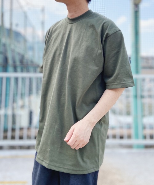PRO CLUB (プロクラブ)の「PRO CLUB(プロクラブ) /6.5オンス スーパーヘビーウェイト クルーネック 半袖Tシャツ Heavyweight Cotton Short Sleeve Crew Neck T-Shirt(Tシャツ/カットソー・メンズ・ブラック/オリーブ/ホワイト/チャコール/ベージュ/ダークグリーン/グレー/ネイビー/ブラウン/グリーン/ピンク/オレンジ・L/M/XL/XXL)」の18枚目の写真