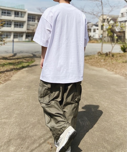 PRO CLUB (プロクラブ)の「PRO CLUB(プロクラブ) /6.5オンス スーパーヘビーウェイト クルーネック 半袖Tシャツ Heavyweight Cotton Short Sleeve Crew Neck T-Shirt(Tシャツ/カットソー・メンズ・ブラック/オリーブ/ホワイト/チャコール/ベージュ/ダークグリーン/グレー/ネイビー/ブラウン/グリーン/ピンク/オレンジ・L/M/XL/XXL)」の19枚目の写真