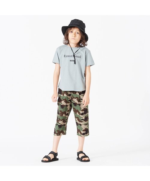 BREEZE(ブリーズ)の「6柄リラックスカプリパンツ 7分丈(その他パンツ・キッズ・ブラック/ベージュ/ネイビー/ミント/カモフラージュ/チェック・100/110/120/130/140/150/90)」の12枚目の写真