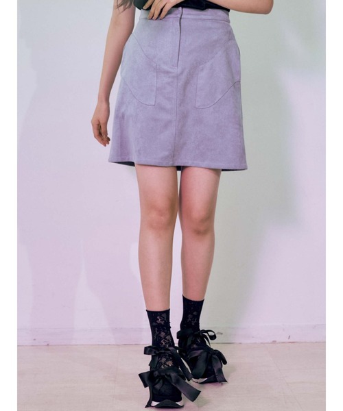 merry jenny（メリージェニー）の「surgeポケットミニスカート（スカート・レディース・ブルー/ベージュ/カーキ・FREE）」の11枚目の写真