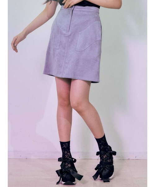 merry jenny（メリージェニー）の「surgeポケットミニスカート（スカート・レディース・ブルー/ベージュ/カーキ・FREE）」の13枚目の写真