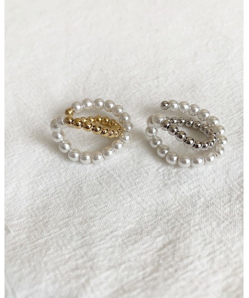 mou（モウ）の「パールボールイヤーカフ（片耳用）（イヤーカフ・レディース・シルバー/ゴールド・FREE）」の3枚目の写真