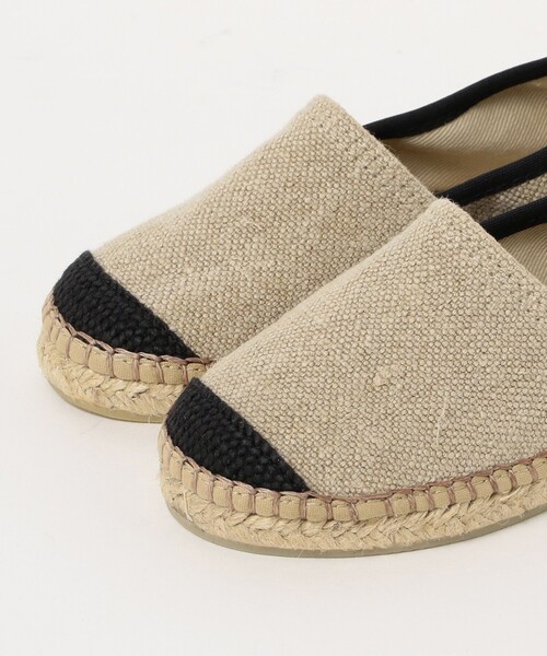 こども ビームス（コドモビームス）の「La Cadena / リネン スリッポン（17～21cm）（スリッポン・キッズ・ナチュラル/ブラック・32/30/33/31/34/29/28）」の6枚目の写真