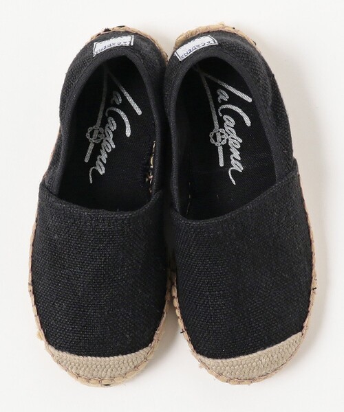 こども ビームス（コドモビームス）の「La Cadena / リネン スリッポン（17～21cm）（スリッポン・キッズ・ナチュラル/ブラック・32/30/33/31/34/29/28）」の18枚目の写真