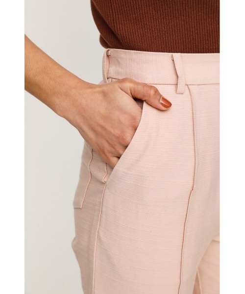 SLY（スライ）の「RAM LEO HW STRETCH FLARE PT レオパード ハイウエスト ストレッチ フレアパンツ（スラックス・レディース・ライトピンク/マルチ/ブラック・1/0/2）」の5枚目の写真