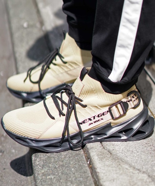 AVIREX(アヴィレックス)の「【スニーカー】ペガサス/PEGASUS/アヴィレックス/AVIREX(スニーカー・レディース・レッド/ブラック/ベージュ・23㎝/26cm/27cm/28cm/29cm/24cm/25cm)」の5枚目の写真