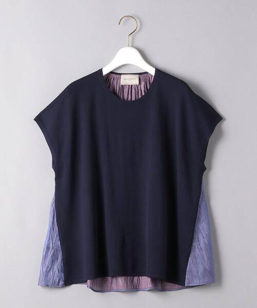 UNITED ARROWS（ユナイテッドアローズ）の「UBC シャイニー コンビ フレンチスリーブニット◆（ニット/セーター・レディース・ブラック/ネイビー/オフホワイト・FREE）」の15枚目の写真