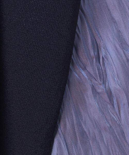 UNITED ARROWS（ユナイテッドアローズ）の「UBC シャイニー コンビ フレンチスリーブニット◆（ニット/セーター・レディース・ブラック/ネイビー/オフホワイト・FREE）」の22枚目の写真