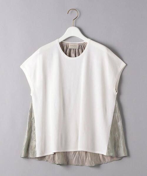 UNITED ARROWS（ユナイテッドアローズ）の「UBC シャイニー コンビ フレンチスリーブニット◆（ニット/セーター・レディース・ブラック/ネイビー/オフホワイト・FREE）」の21枚目の写真