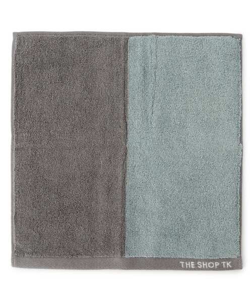 THE SHOP TK （ザ ショップ ティーケー ）の「◆【抗菌防臭】今治ポリジン2配色ハンドタオル（ハンカチ/ハンドタオル・メンズ・グレー/ダークブラウン/パープル系・00）」の2枚目の写真