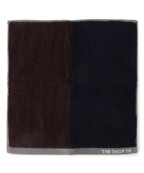 THE SHOP TK （ザ ショップ ティーケー ）の「◆【抗菌防臭】今治ポリジン2配色ハンドタオル（ハンカチ/ハンドタオル・メンズ・グレー/ダークブラウン/パープル系・00）」の5枚目の写真