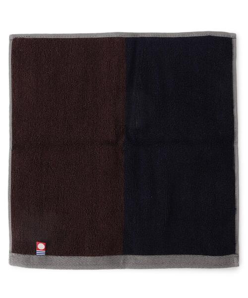 THE SHOP TK （ザ ショップ ティーケー ）の「◆【抗菌防臭】今治ポリジン2配色ハンドタオル（ハンカチ/ハンドタオル・メンズ・グレー/ダークブラウン/パープル系・00）」の4枚目の写真