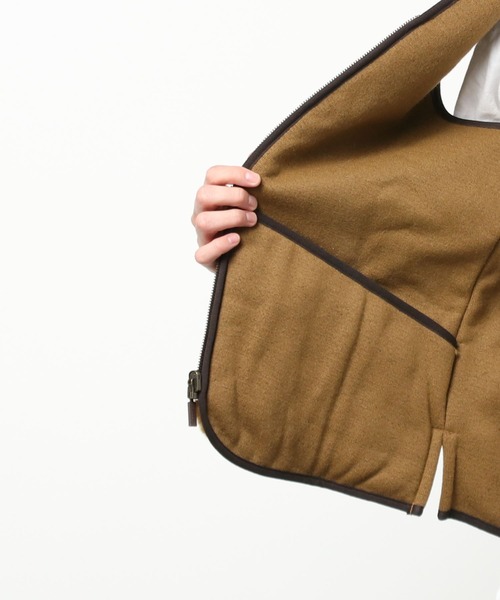 Barbour（バブアー）の「BARBOUR/バブアー/ウォームパイルウェストコート ジップインライナーMLI0004/WARM PILE WAISTCOAT ZIPIN LINER(MLI0004)（ベスト・メンズ・ブラウン・40/38/36）」の7枚目の写真