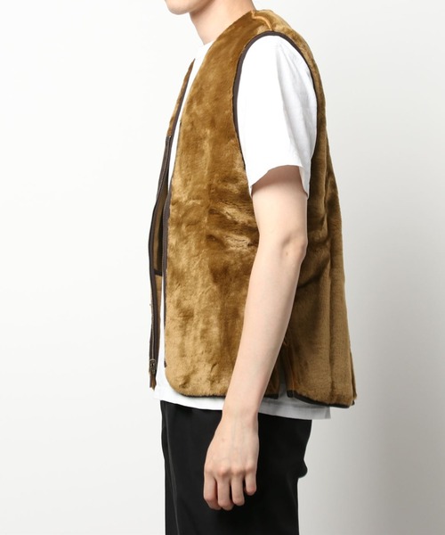Barbour（バブアー）の「BARBOUR/バブアー/ウォームパイルウェストコート ジップインライナーMLI0004/WARM PILE WAISTCOAT ZIPIN LINER(MLI0004)（ベスト・メンズ・ブラウン・40/38/36）」の5枚目の写真